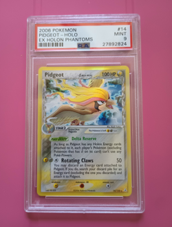 2006 Pokemon EX Holon Phantoms Pidgeot Delta Species Holo Rare 14/110 PSA 9 - Image 1