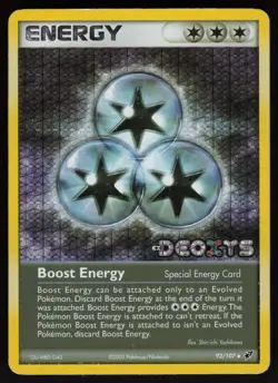 Boost Energy 93/107 Deoxys Reverse Holo Uncommon POKEMON - Image 1