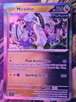 Miraidon 121/162 Rare Temporal Forces Pokemon Holo Near Mint - Image 1