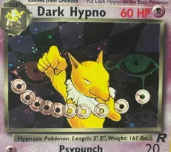 Dark Hypno 9/82 Team Rocket Holo Unlimited - LP Pokemon WOTC Vintage TCG 2000 - Image 3
