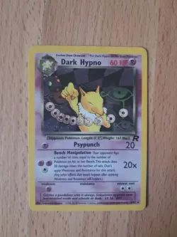 Pokemon Dark Hypno 9/82 Holo Team Rocket TCG Card Unlimited Rare WOTC Near Mint - Image 2