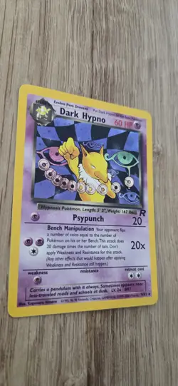 Pokemon Dark Hypno TCG Team Rocket Holo Card 9/82 Unlimited Rare - Image 2