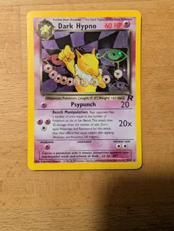 Pokemon TCG Dark Hypno Team Rocket Holo Rare Unlimited 9/82 60 HP English 2000 - Image 4