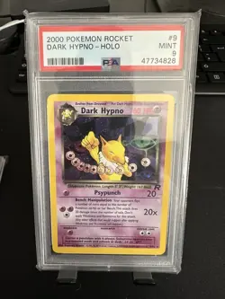 Pokemon TCG Dark Hypno Team Rocket 9/82 Holo Rare Card Unlimited Graded PSA 9 - Image 1