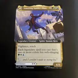 The Amazing Spider-man Peter Parker Nycc 2025 Magic The Gathering Promo Card - Image 1