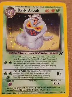 Pokemon Dark Arbok TCG Holo Rare Card 02/82 Team Rocket - Image 3