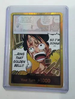 One Piece Luffy Ring That Golden Bell!! Gold Foil Don!! (English Card) - Image 1