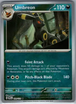 Umbreon (Master Ball) 059/131 SV: Prismatic Evolutions - Pokemon Card - NM - Image 1