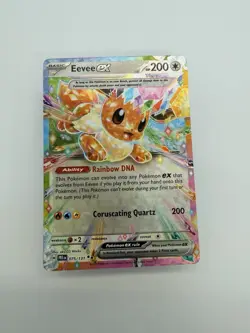 Pokemon Eevee EX TCG Prismatic Evolutions Card 75/131 Double Rare - Image 1