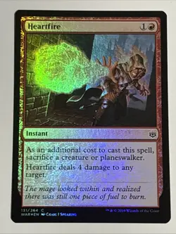 MTG War of the Spark Heartfire Foil 131/264 NM - Image 1
