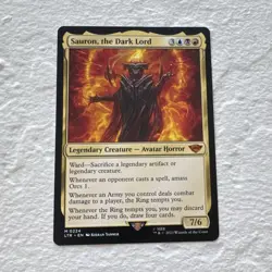 MTG Wizards Sauron, the Dark Lord #0224 Mythic Regular English LTR 2023 - Image 1