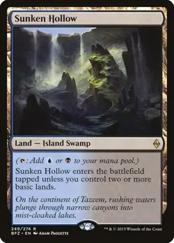 MTG Sunken Hollow - Battle for Zendikar #249 - Image 1