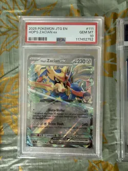 2025 Pokemon SV Journey Together JTG EN Hop's Zacian ex #111/159 PSA 10 (40 POP) - Image 4