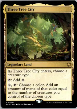 Three Tree City 260 Rare Bloomburrow Magic: The Gathering Near Mint - Image 1