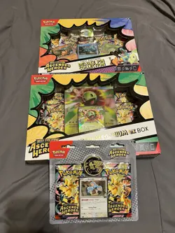 Pokemon Ascended Heroes Deluxe Pin Collection & Mega Meganium EX lot. New/Sealed - Image 1