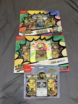 Pokemon Ascended Heroes Deluxe Pin Collection & Mega Meganium EX lot. New/Sealed - Image 2