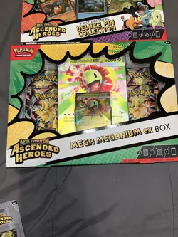 Pokemon Ascended Heroes Deluxe Pin Collection & Mega Meganium EX lot. New/Sealed - Image 4