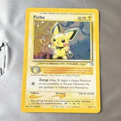 Nintendo Pokemon TCG Neo Genesis Pichu 12/111 Holo Rare French 2000 - Image 1