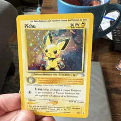 Nintendo Pokemon TCG Neo Genesis Pichu 12/111 Holo Rare French 2000 - Image 3