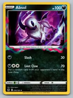 Pokemon TCG SWSH: Crown Zenith Absol 076/159 - Image 1