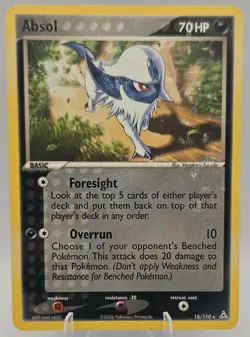 Pokemon Absol 18/110 Holon Phantoms Rare Common 70HP English 2006 - Image 1