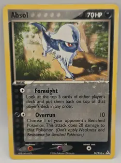 Pokemon Absol 18/110 Holon Phantoms Rare Common 70HP English 2006 - Image 3