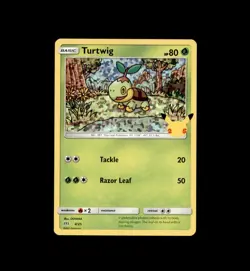Turtwig 004/025 Promo McDonald's 25th Anniversary Promos Pokemon Holo Near Mint - Image 1