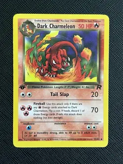 Pokemon TCG Dark Charmeleon 32/82 1st Edition Team Rocket (English) - NM- - Image 2