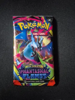 Pokemon - Mega Evolutions Phantasmal Flames Booster Pack - Image 1