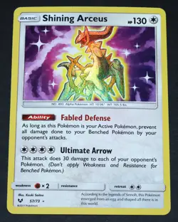 Shining Arceus - 57/73 - Shiny Holo Rare Pokemon Shining Legends - Image 1