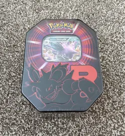 Pokemon TCG - Destined Rivals Team Rocket's Tin Nidoking ex - Brand New Sealed - Image 1