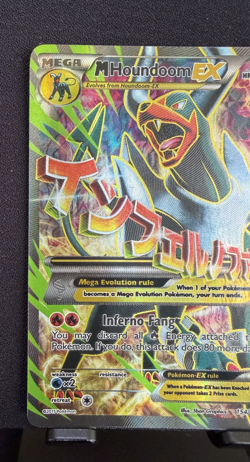 Pokemon TCG M Houndoom EX 154/162 XY Breakthrough Full Art Holo Ultra Rare 2015 - Image 2