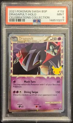 ⭐PSA 9 Dragapult SWSH132⭐Celebrations Collection┃Pokemon┃English - Image 1