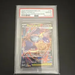 Pokemon Mega Latias ex Holo SIR #181/132 ME01 Mega Evolution English PSA 10 - Image 1