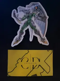 Elemental HERO Shining Phoenix Enforcer Waterproof Die-Cut Sticker - Image 1