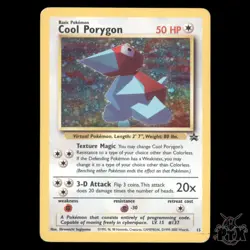 Cool Porygon Holo #15 WoTC Promo MP/Moderatly Played Pokemon 2000 - Image 1