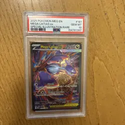 2025 Pokemon Mega Evolution Latias ex Special Illustration Rare #181/132 PSA 10 - Image 1
