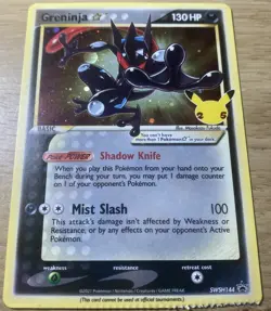 Pokemon: Sword & Shield 25th Anni. Promo Greninja Star Holo **Production Error** - Image 1