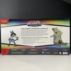 NEW Pokemon TCG Prismatic Evolutions Lucario & Tyranitar Ex Premium Collection - Image 2