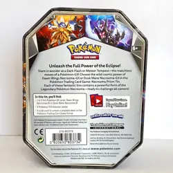 Pokemon TCG 2018 Dusk Wings Necrozma-GX Lid Prism Tin EMPTY - Image 2