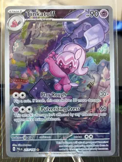 Pokemon Paldea Evolved - TINKATUFF- ILLUSTRATION RARE - 217/193 - NM - Image 1