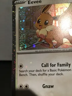Eevee 200 Pokemon Cosmos Holo Black Star Promo Swirl Bottom Left - Image 2