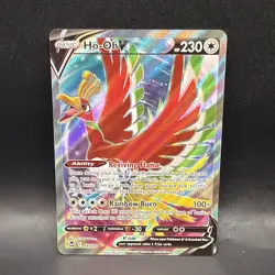 2022 Ho-oh V 187/195 Silver Tempest Full Art Pokemon TCG - Image 1
