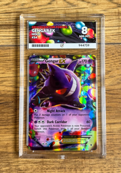 2014 POKEMON XY PHANTOM FORCES #34 GENGAR EX ACE 8 - Image 1