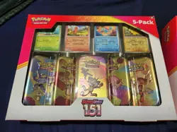 Pokemon Scarlet & Violet - 151 (5-Pack) Mini Tins w/ 4 Promos - Costco Bundle - Image 1