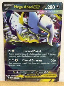 Mega Absol ex 086/132 English Double Rare Pokemon Mega Evolution NM - Image 1