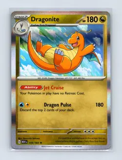Dragonite 149/165 Rare 151 Pokemon Holo Lightly Played - Image 1