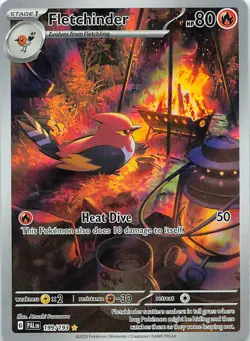 Fletchinder 199/193 Illustration Rare Paldea Evolved Pokemon Near Mint - Image 1