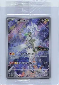 (SEALED) N's Reshiram 167/159 Holo (Journey Together Stamp) Promo Pokemon NM - Image 1