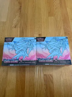 2x Chaos Rising Pokemon Center ETB Elite Trainer Box Sealed Mint (Pokemon TCG) - Image 1